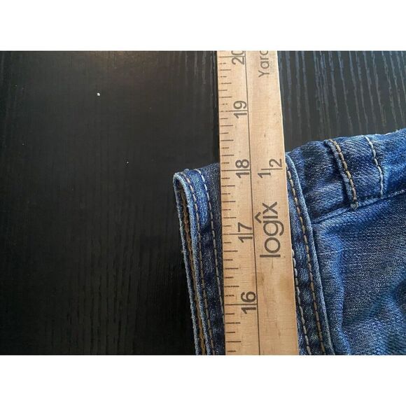 Affliction Denim Jeans Mens 36x30 Blue Distressed SP - Picture 9 of 10